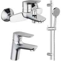 Комплект смесителей Damixa Origin Bit 771000000 + 770210000 + 918100000