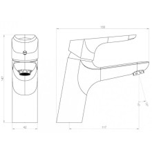 Комплект смесителей Damixa Origin Bit 771000000 + 770210000 + 918100000