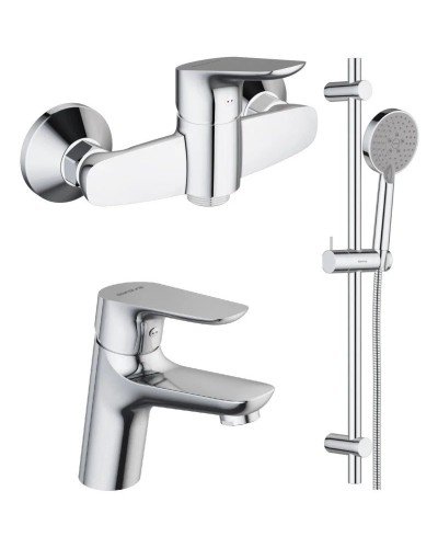 Комплект смесителей Damixa Origin Bit 772000000 + 770210000 + 918100000