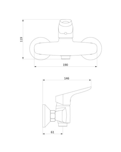 Комплект смесителей Damixa Origin Bit 772000000 + 770210000 + 918100000
