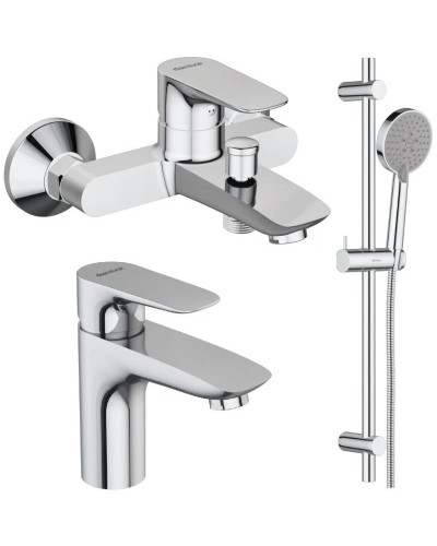 Комплект смесителей Damixa Origin Evo 781000000 + 780210000 + 918100000