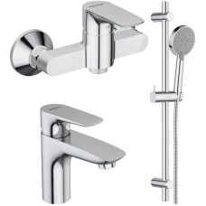 Комплект смесителей Damixa Origin Evo 782000000 + 780210000 + 918100000