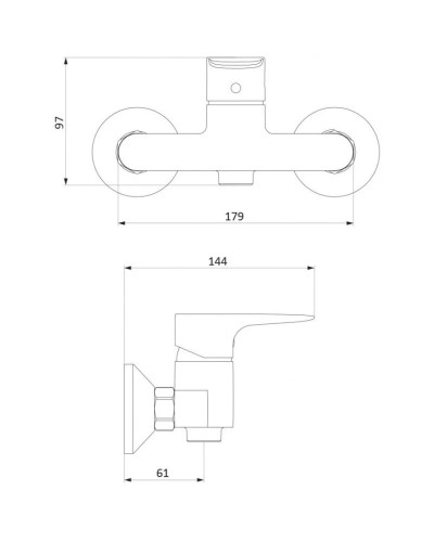 Комплект смесителей Damixa Origin Evo 782000000 + 780210000 + 918100000
