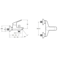 Комплект смесителей Jacob Delafon Lucien E20848-CP + E20849-CP