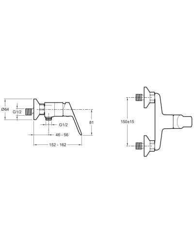 Комплект смесителей Jacob Delafon Lucien E20847-CP + E20849-CP