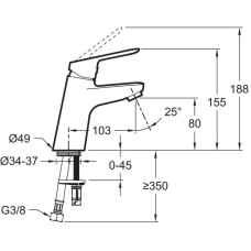 Комплект смесителей Jacob Delafon Lucien E20847-CP + E20849-CP