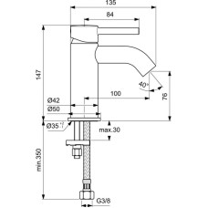 Комплект смесителей Ideal Standard Ceraline BC200XG + BC268XG