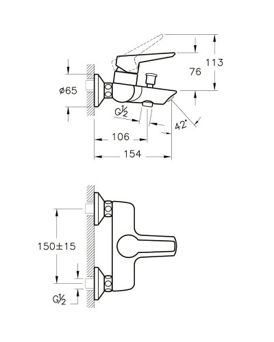 Комплект смесителей Vitra Solid S A49227EXP Хром