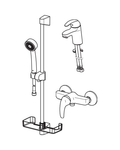 Комплект смесителей (3 в 1) Oras Polara 1496