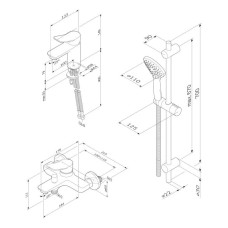 Комплект смесителей AM.PM X-Joy F40985A00