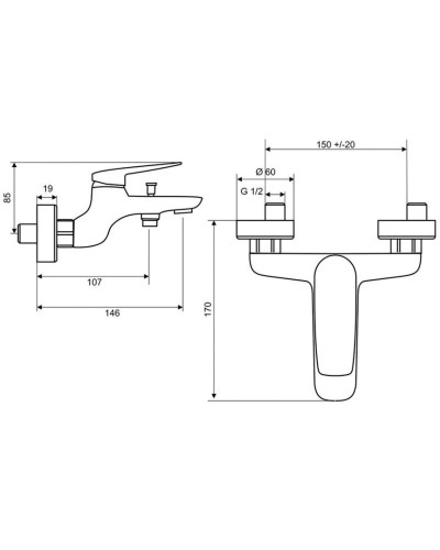 Комплект смесителей Paini Laguna LACRSET3