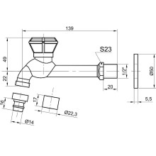 Кран для одного типа воды Bronze de Luxe 13263/2 Бронза