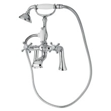 Смеситель на борт ванны с ручным душем, шлангом 150 см CEZARES GOLF-PBV-01-Bi