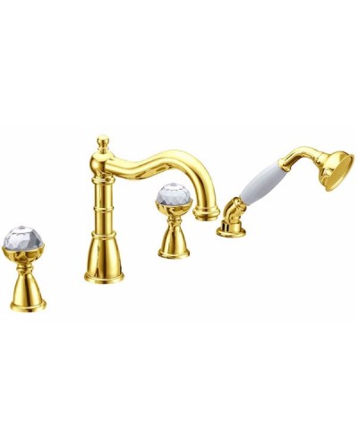 Смеситель на борт ванны Boheme Imperiale 392 Золото