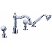 Смеситель на борт ванны Boheme Brillante 393 Хром