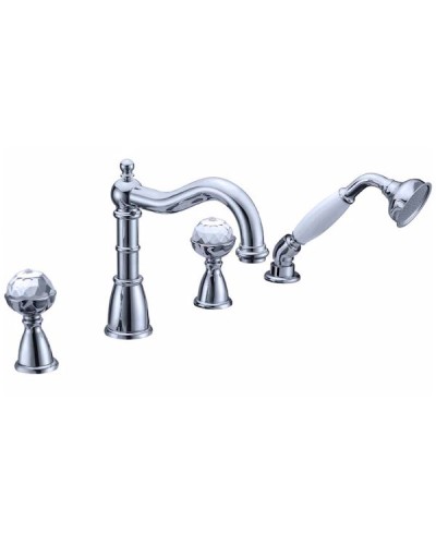 Смеситель на борт ванны Boheme Brillante 393 Хром