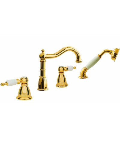 Смеситель на борт ванны Boheme Tradizionale Oro 395 Золото