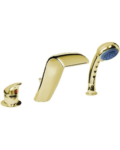 Смеситель на борт ванны Boheme Cobra 400 Золото