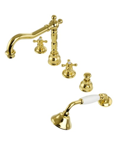 Смеситель на борт ванны Migliore Arcadia 18395 Золото