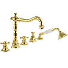 Смеситель на борт ванны Migliore Arcadia 18395 Золото