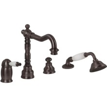 Смеситель на борт ванны Migliore Oxford 19114 Тосканская бронза