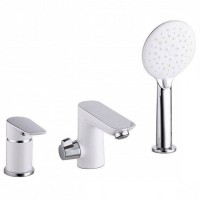 Смеситель на борт ванны Iddis Cloud CLOSB30i07 Белый, хром