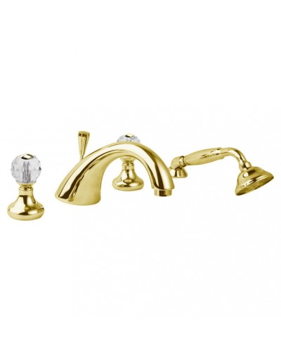 Смеситель на борт ванной с ручным выдвижным душем CEZARES ATLANTIS-BVD-03/24-Sw/M