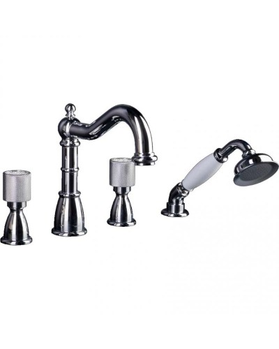 Смеситель на борт ванны Boheme Royal Cristal 396-Royal/CRST Хром