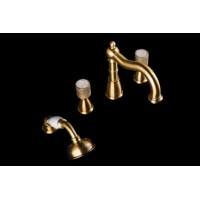 Смеситель на борт ванны Boheme Royal Cristal 391-Royal/CRST Бронза