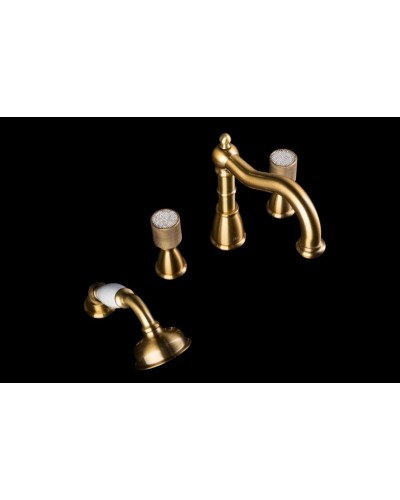 Смеситель на борт ванны Boheme Royal Cristal 391-Royal/CRST Бронза