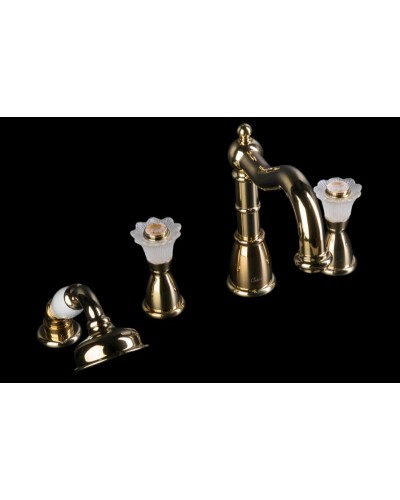 Смеситель на борт ванны Boheme Camelia 395 Золото