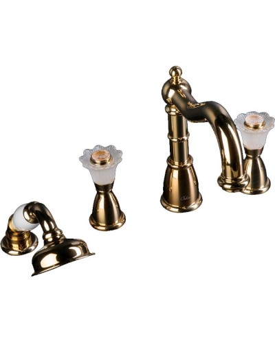 Смеситель на борт ванны Boheme Camelia 395 Золото