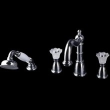 Смеситель на борт ванны Boheme Camelia 396 Хром