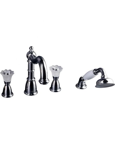 Смеситель на борт ванны Boheme Camelia 396 Хром