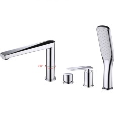 Смеситель на борт ванны Boheme Venturo 370 Хром