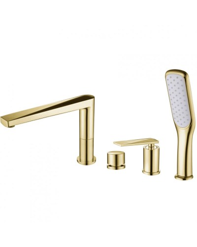 Смеситель на борт ванны Boheme Venturo 380 Золото
