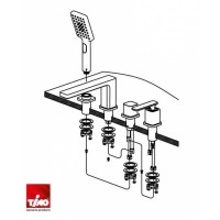 Смеситель на борт ванны Timo Torne 4330/00Y Хром