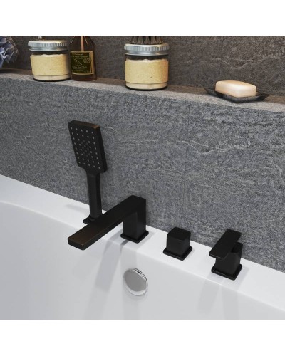 Смеситель на борт ванны Timo Torne 4330/03Y Черный