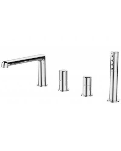 Смеситель на борт ванны BelBagno Uno UNO-BVD4-CRM Хром