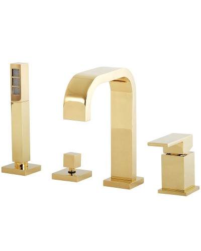 Смеситель на борт ванны Migliore Kvant Gold 25392 Золото