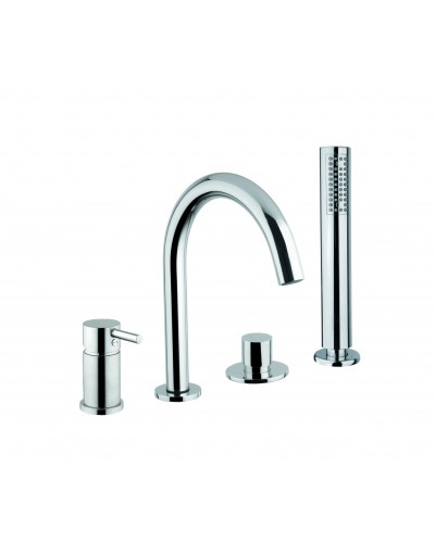 Смеситель на борт ванны на 4 отверстия CEZARES TINK-BVDM4-01