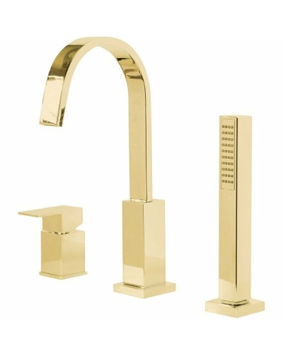 Смеситель на борт ванны Cezares UNIKA-BVD3-03/24 Золото