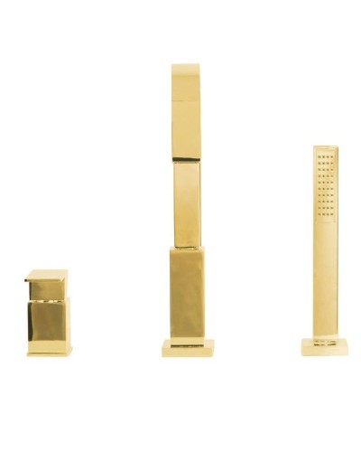 Смеситель на борт ванны Cezares UNIKA-BVD3-03/24 Золото