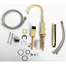 Смеситель на борт ванны Cezares UNIKA-BVD3-03/24 Золото