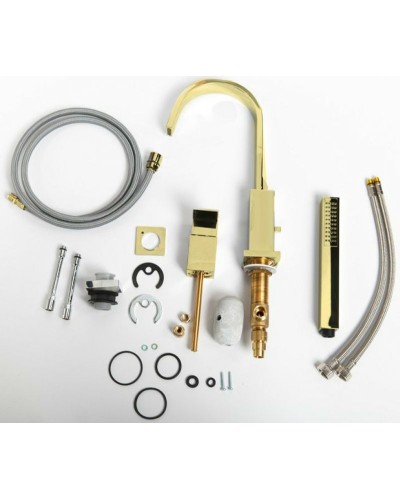 Смеситель на борт ванны Cezares UNIKA-BVD3-03/24 Золото