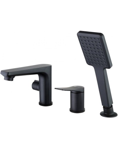 Смеситель на борт ванны Lemark Bronx LM3745BL Черный