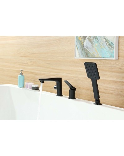 Смеситель на борт ванны Lemark Bronx LM3745BL Черный