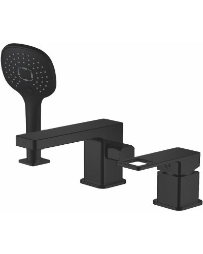 Смеситель на борт ванны Haiba HB80615-7 Черный матовый