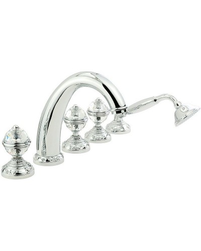 Смеситель на борт ванны Migliore Cristalia 18586 Хром