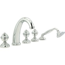 Смеситель на борт ванны Migliore Cristalia 18586 Хром